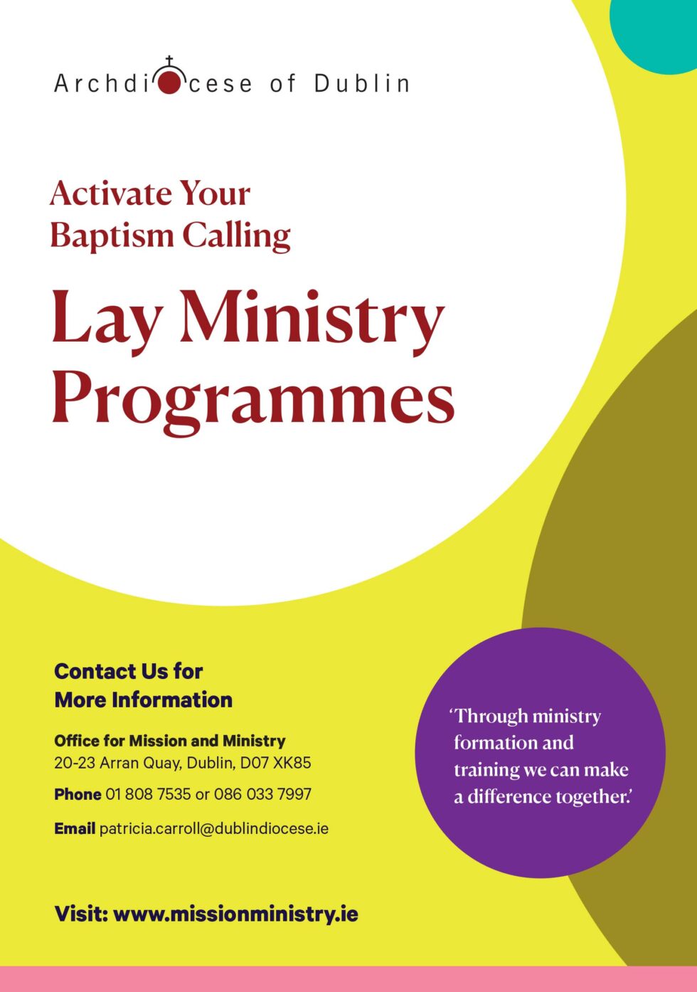 Lay Ministry program | Church of St Thérèse, Mount Merrion Parish